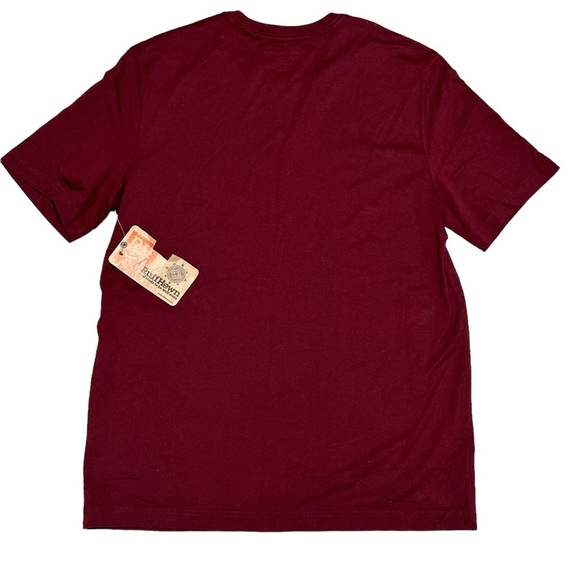 Men’s Ruff Hewn RH Medium Crew Neck Short Sleeve T-Shirt Top Tee Burgundy NWT - Picture 4 of 7